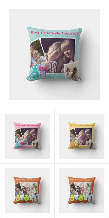 BFF Besties Photo Pillow Gifts