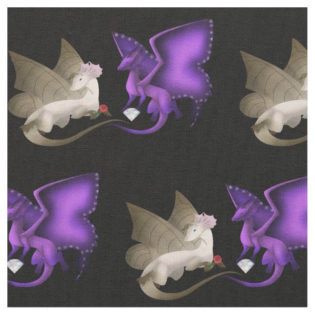BFF Butterfly Dragon Fabric (Close Up)