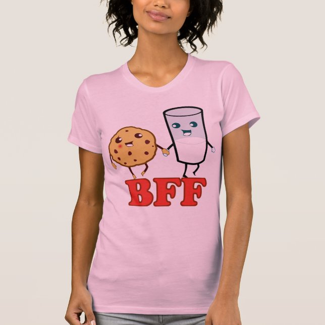 BFF, cookie and milk T-Shirt (Front)