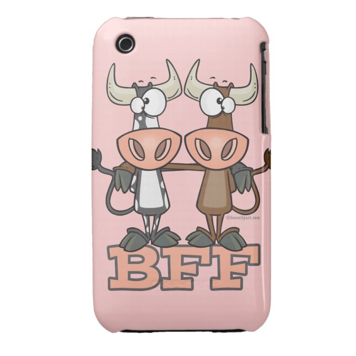 BFF cow best friends forever buddies iPhone 3 Cover