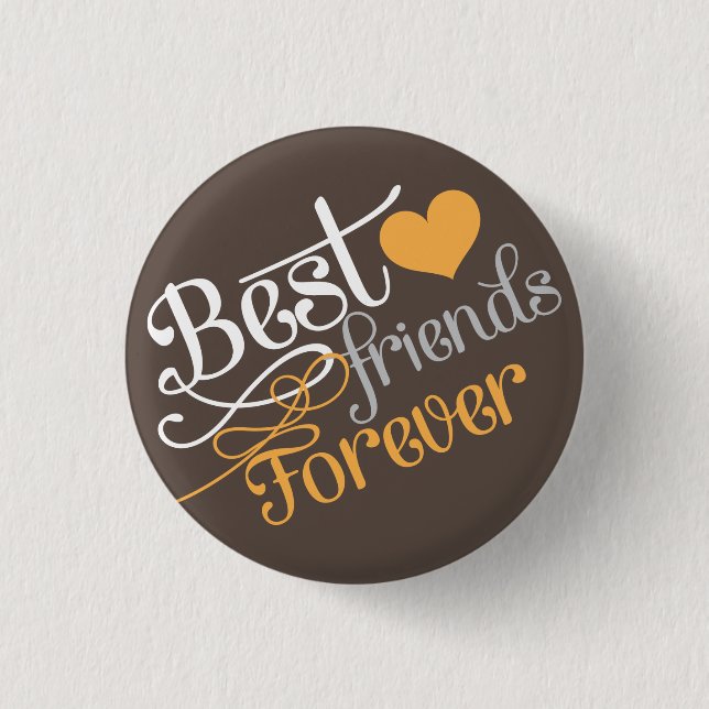 BFF - Fashion Best Friends Forever Pinback Button (Front)