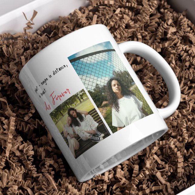 BFF Four-Photo Personalized Best Friends Forever  Coffee Mug (BFF Four-Photo Personalized Best Friends Forever Mug)