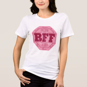 BFF Friendship - custom names - clothing Tri-Blend Shirt