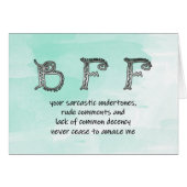 BFF funny Cards (Front Horizontal)