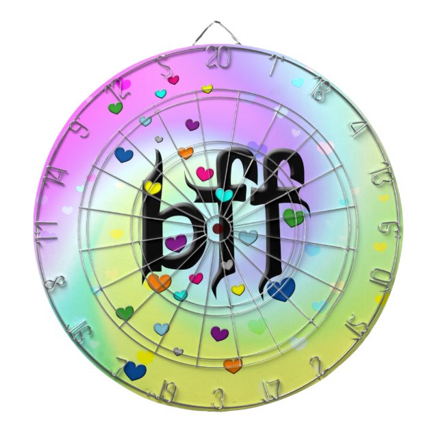 bff ~ hearts dart board (Front)