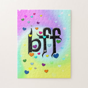 bff ~ hearts jigsaw puzzle