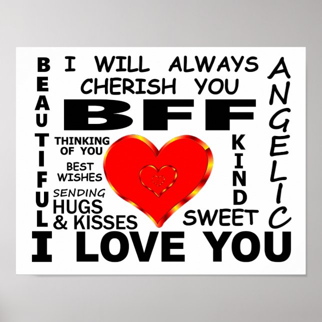 BFF I Love You Poster (Front)