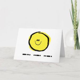 BFF in Morse Code Greeting Card with