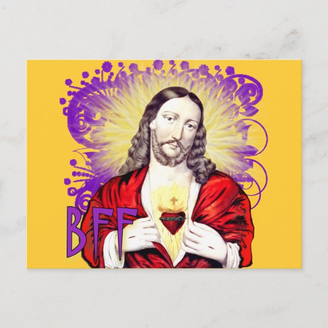 BFF Jesus Christ Postcard (Front)
