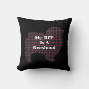 BFF Keeshond Lovers Gifts Throw Pillow