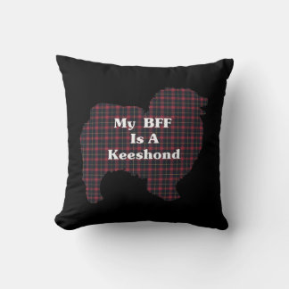 BFF Keeshond Lovers Gifts Throw Pillow