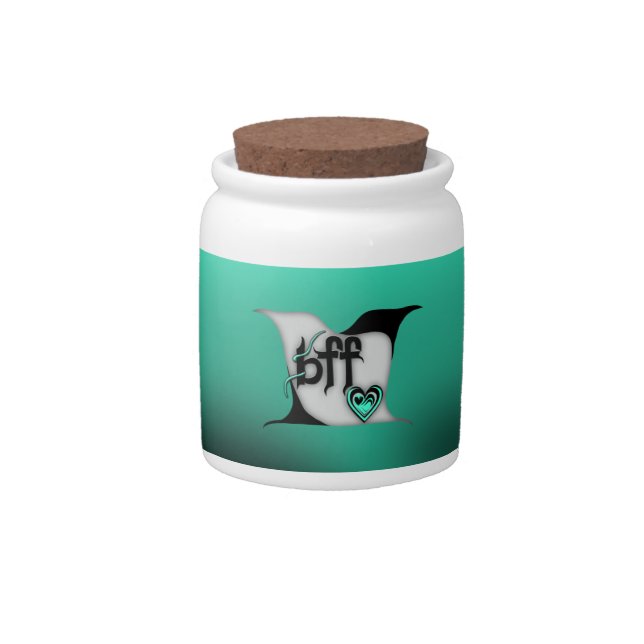 bff ~ lovebirds candy jar (Front)