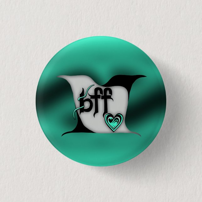 bff ~ lovebirds pinback button (Front)