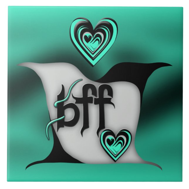 bff ~ lovebirds tile (Front)