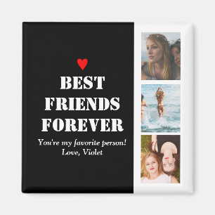BFF Personalized Custom Photo Collage Bestie Magnet