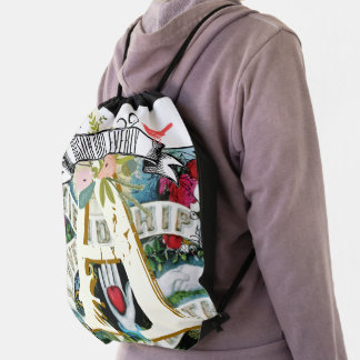 BFF Personalized Friendship Love Drawstring Bag