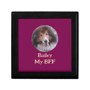 BFF Pet Photo PERSONALIZE wood Gift Box