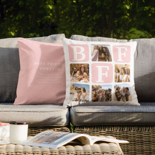 BFF Photo Collage Friendship Pillows
