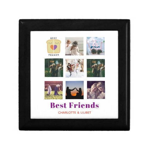 BFF Photo Collage Gift Peanutbutter Jelly Sandwich Gift Box