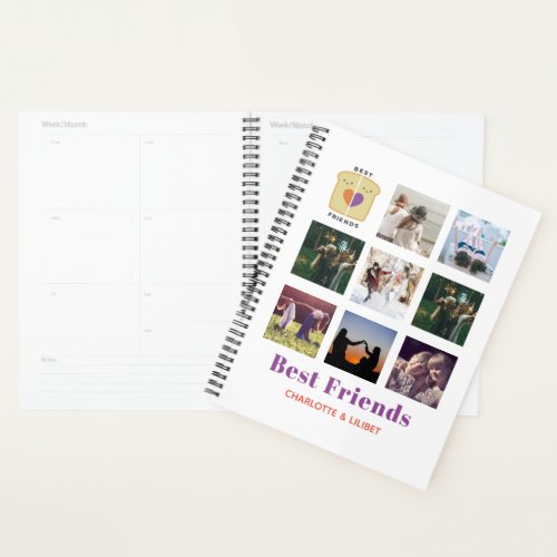 BFF Photo Collage Gift Peanutbutter Jelly Sandwich Planner