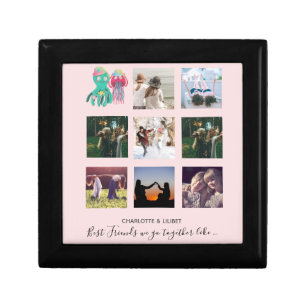 BFF Photo Collage Jellyfish Octopus Custom Gift Box