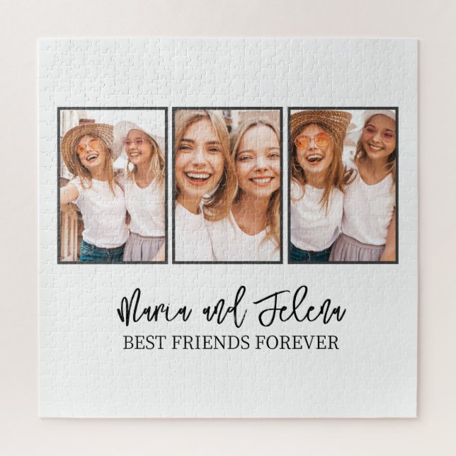 BFF Photo Collage Personalized gift  Jigsaw Puzzle (Vertical)