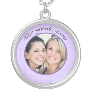 BFF Photo Silver Plated Necklace