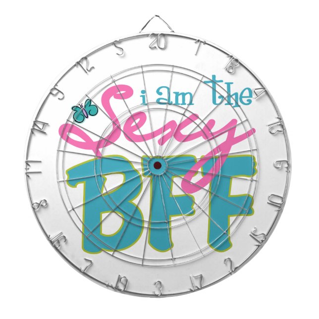 BFF Print Dartboard With Darts (Front)