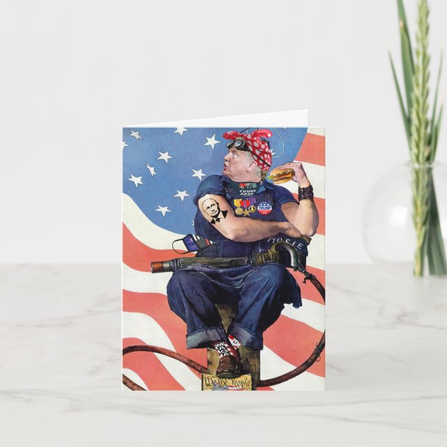 BFF  the Riveter Trump Birthday Card (Front)