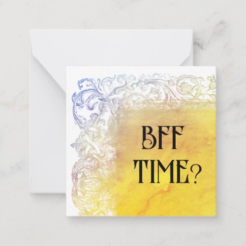  BFF TIME AP63 Relationship Flat Note Card