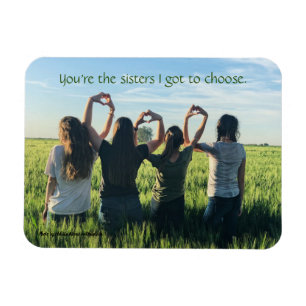 BFFs Best Friends Forever Sisters Quote Magnet