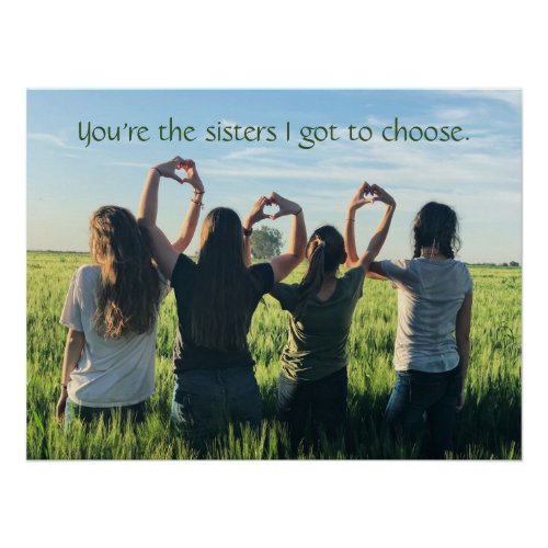 BFFs  Best Friends Forever Sisters Quote Poster