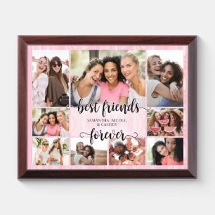 BFFs Girls Best Friendship Photos Wood Plaque