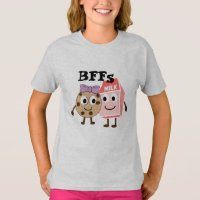 BFFS milk and chocolate chip cookies funny humor
