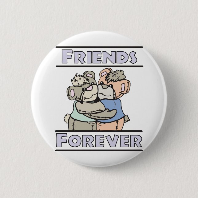bffs pinback button (Front)