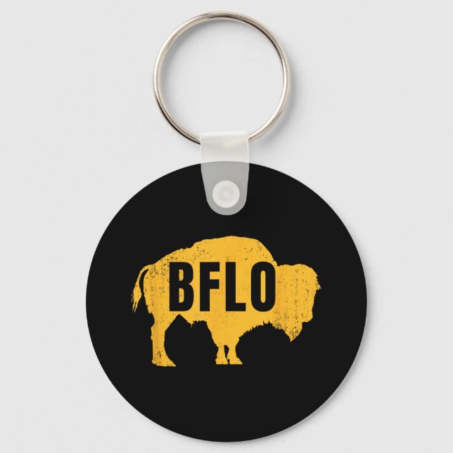 Bflo Buffalo New York B-lo Wny  Keychain (Front)