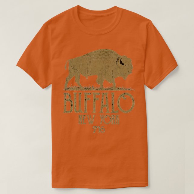BFLO WNY 716 Area Code Buffalo New York  T-Shirt (Design Front)