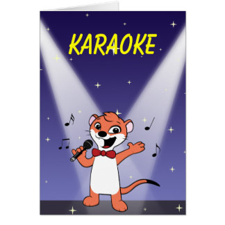 BG 2  weasel, Weasel-mascot, KARAOKE Cards