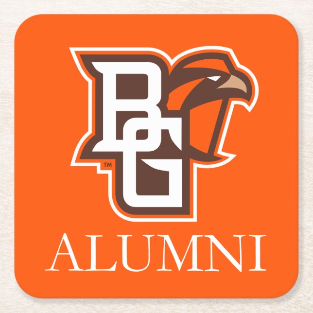 BG Alumni Square Paper Coaster (Front)