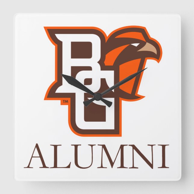 BG Alumni Square Wall Clock (Front)