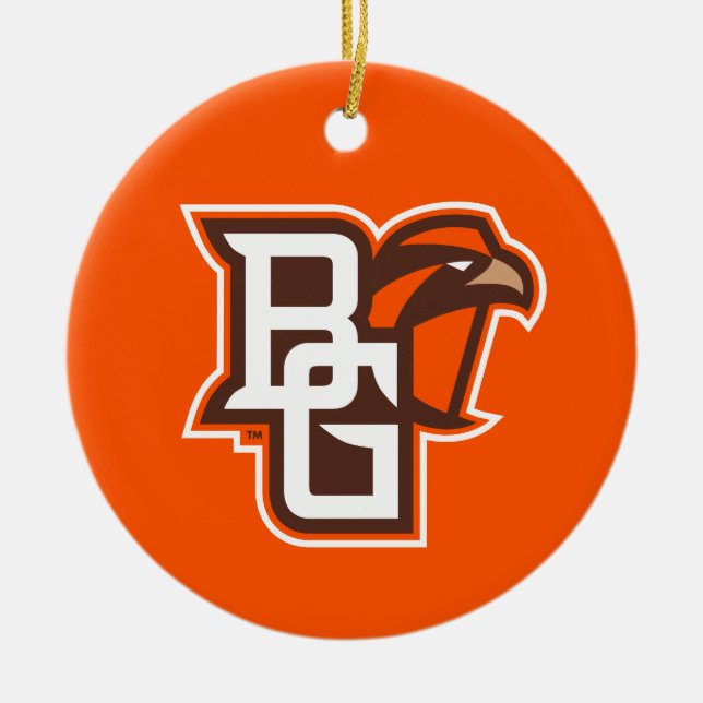 BG Falcons Ceramic Ornament (Front)