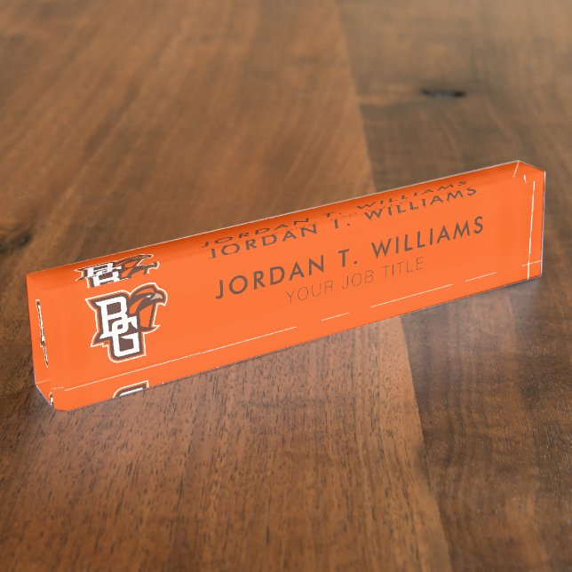 BG Falcons Desk Name Plate (Side)