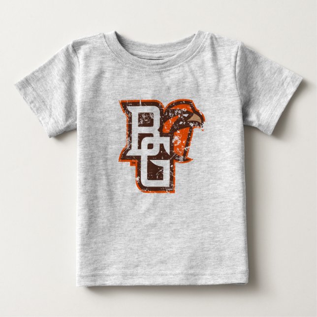 BG Falcons Distressed Baby T-Shirt (Front)