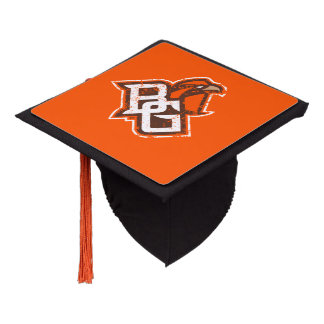 BG Falcons Distressed Graduation Cap Topper