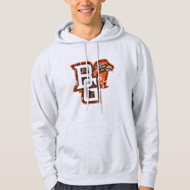 BG Falcons Distressed Hoodie (Front)