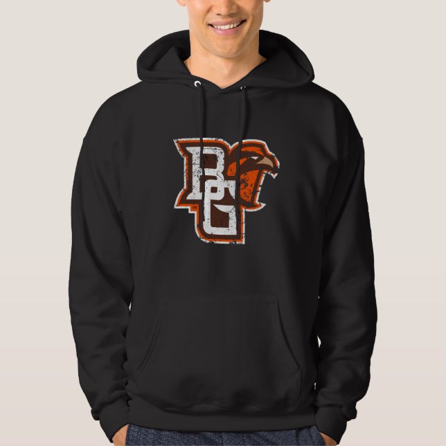 BG Falcons Distressed Hoodie (Front)