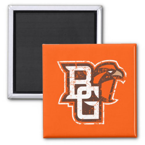 BG Falcons Distressed Magnet