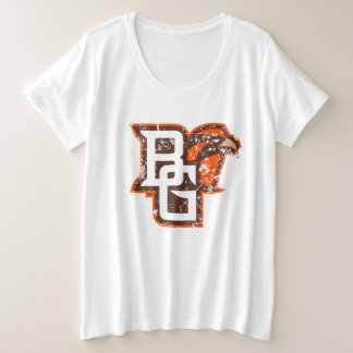 BG Falcons Distressed Plus Size T-Shirt