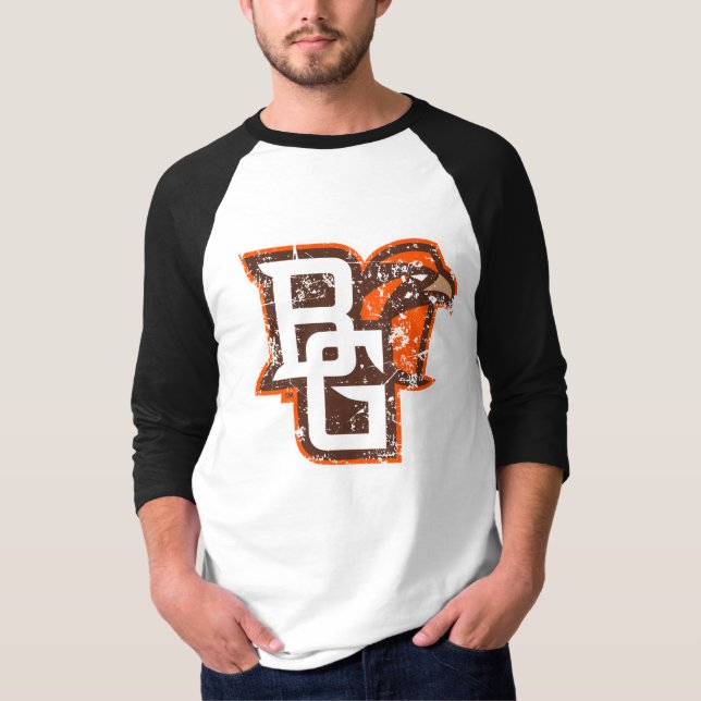 BG Falcons Distressed T-Shirt (Front)