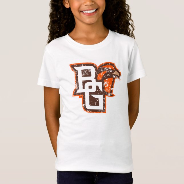 BG Falcons Distressed T-Shirt (Front)
